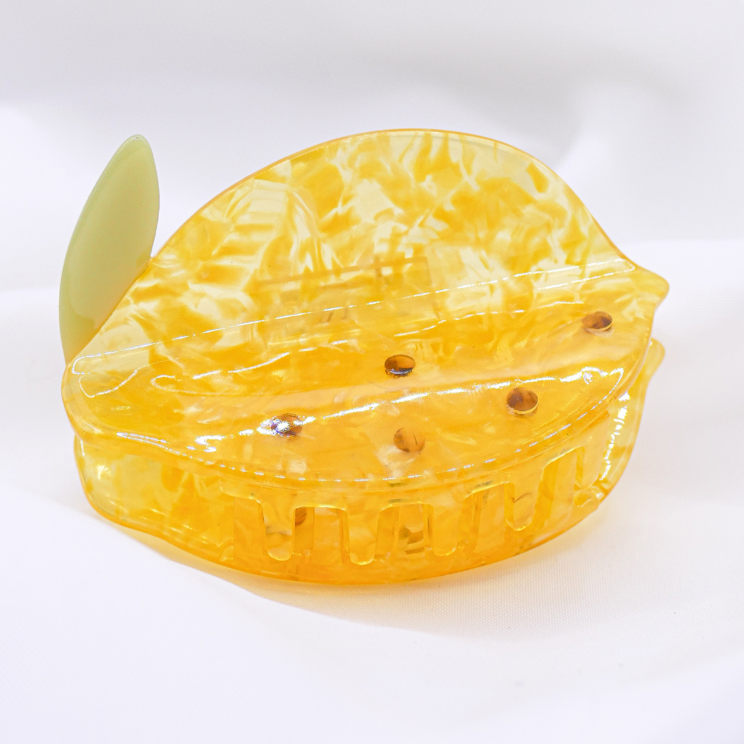 Haarklammer Zitrone Haarkralle Sommer - Hairclip witziges Haaraccessoire Limone
