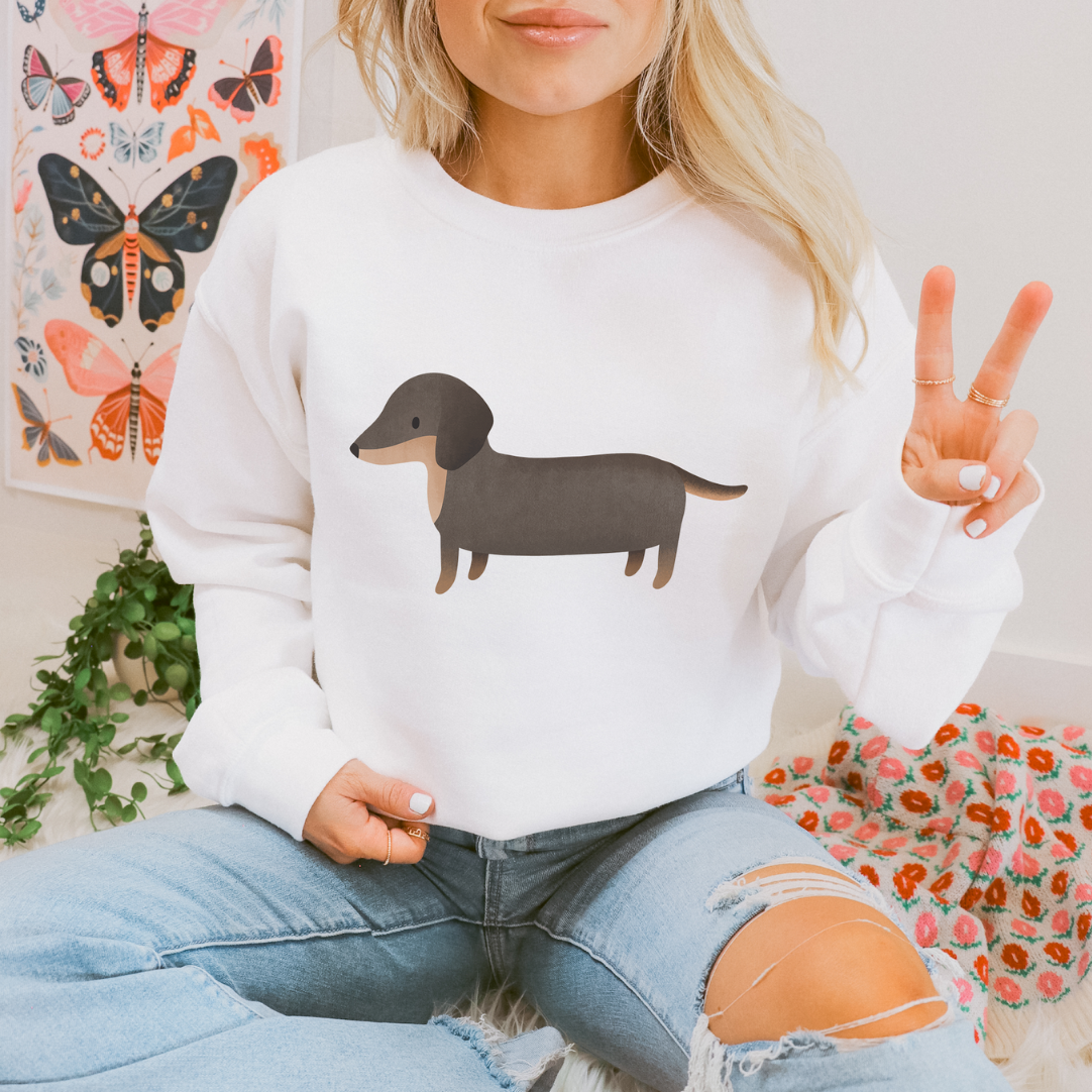 Pullover Dackel Hund Hunderasse - Cottagecore Hunde Geschenk Sweatshirt