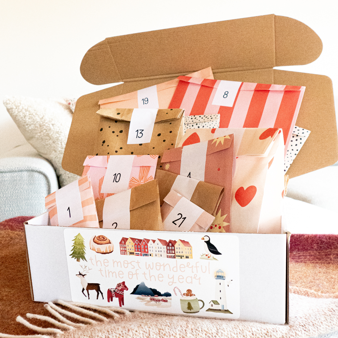 Adventskalender 2025 REISE Norwegen, Skandinavien & Weihnachtsmotive Geschenkbox oder MOTIVMIX - 180€ Warenwert Reisegeschenk Adventskalender Erwachsene