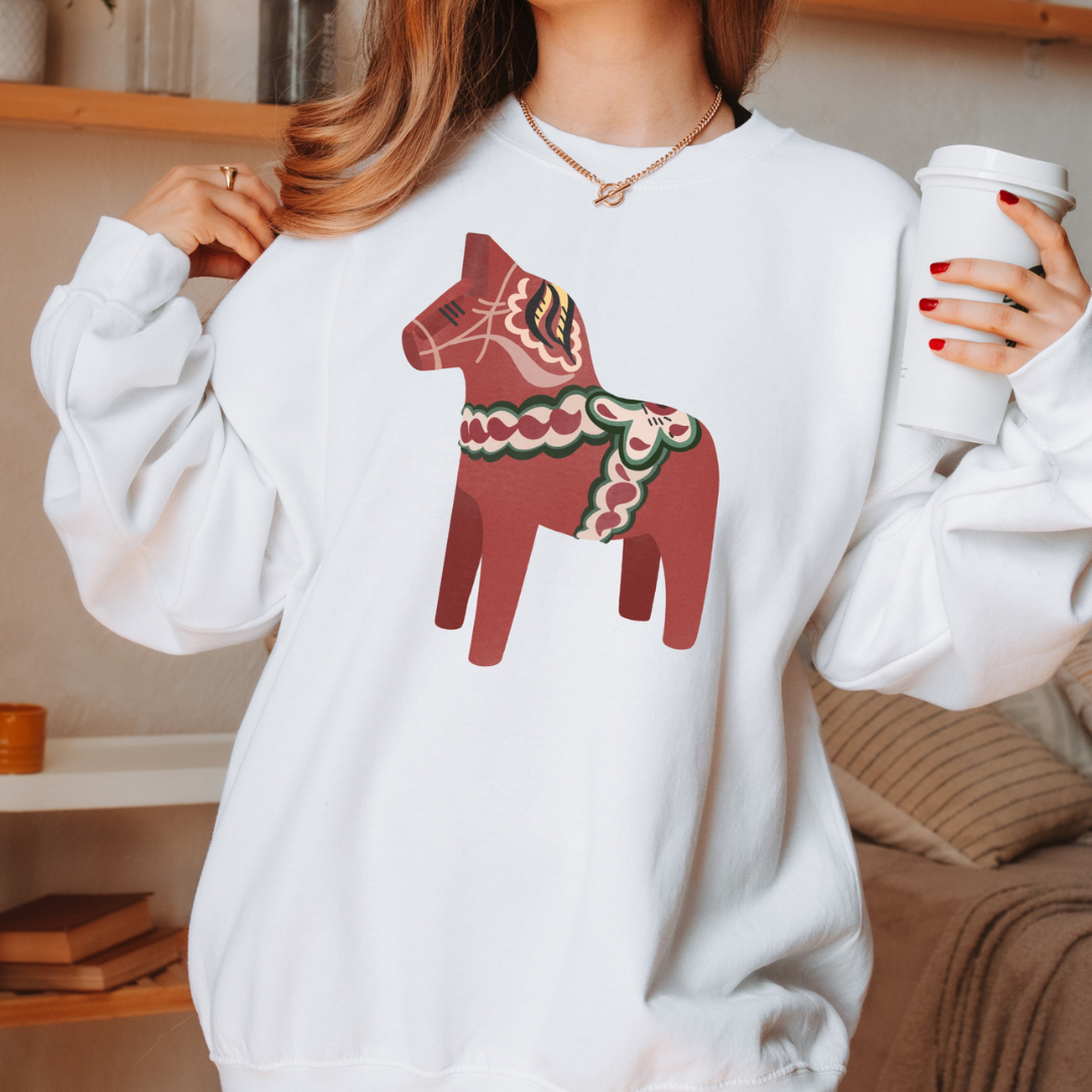 Pullover Dala Pferd Weihnachten - Christmas Schweden Cozy Pullover