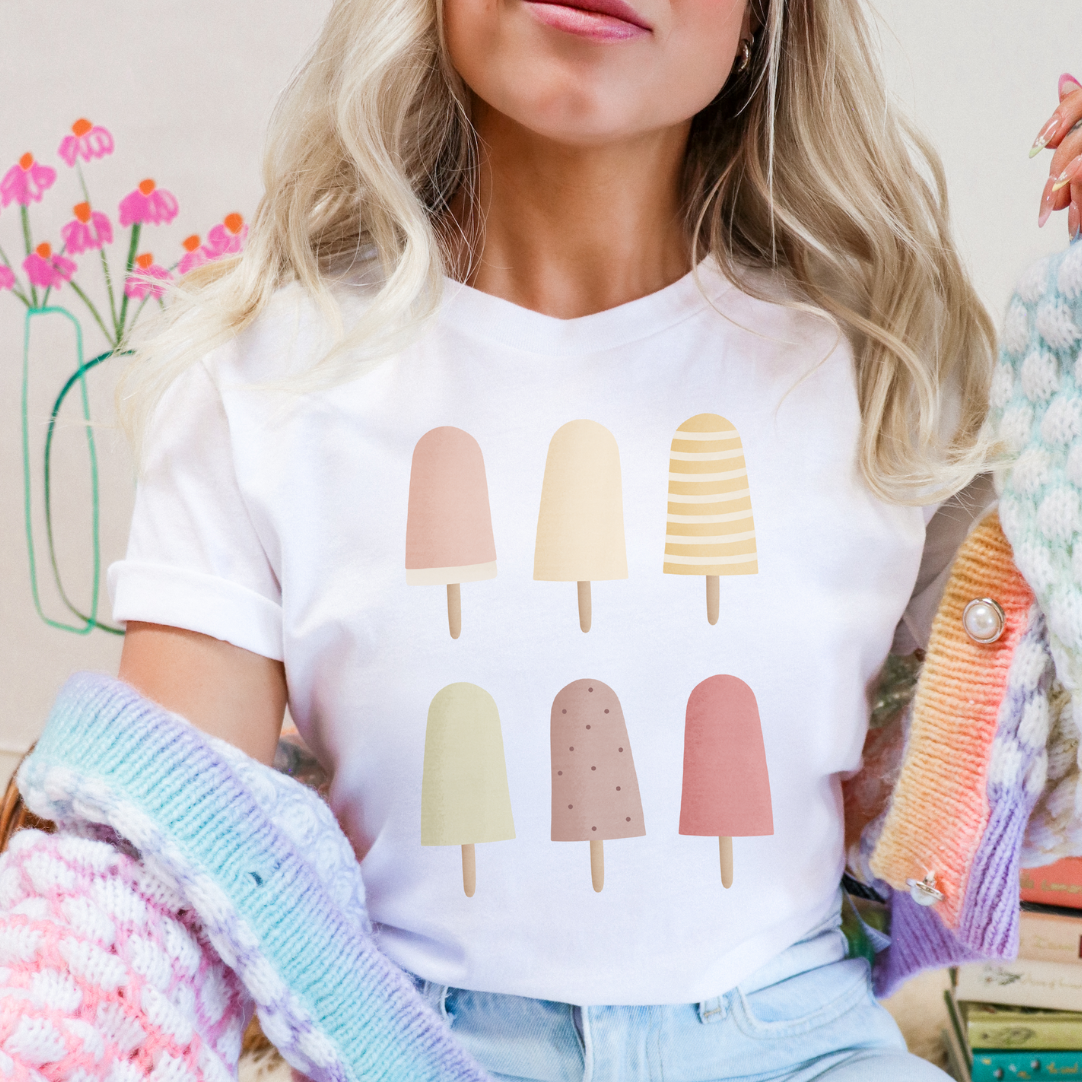 T-Shirt Eis am Stiel - BIOBAUMWOLLE Cottagecore Ice Cream Shirt