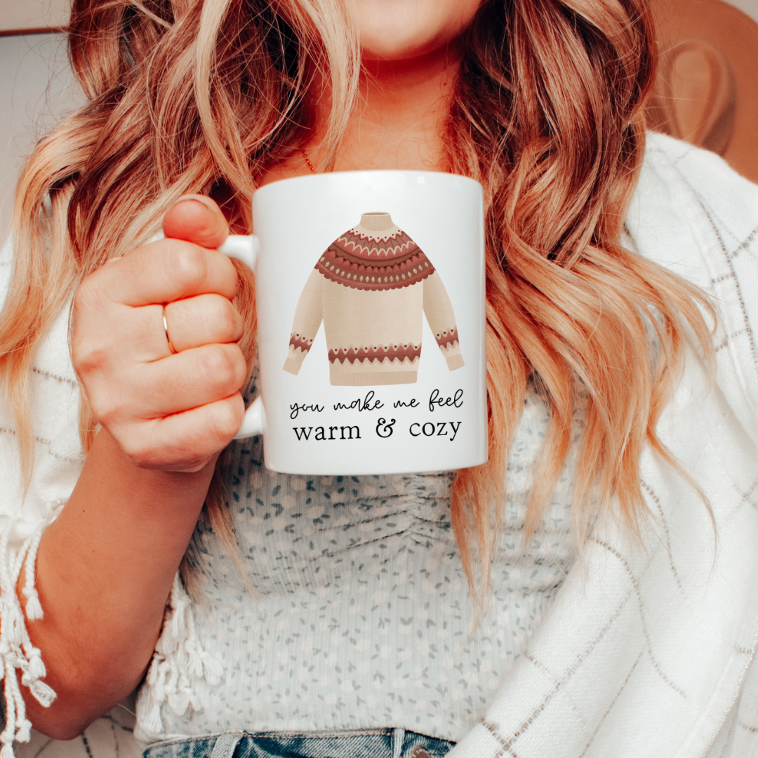 Tasse Warm & Cozy - Sweater Weather Campfire Coffee Mug