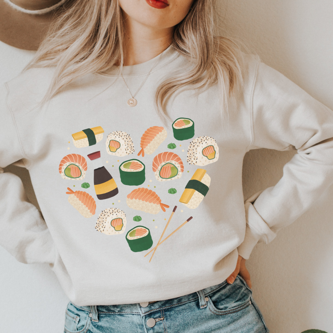 Pullover Sushi Herz - Nigiri Cozy Sweater Japan