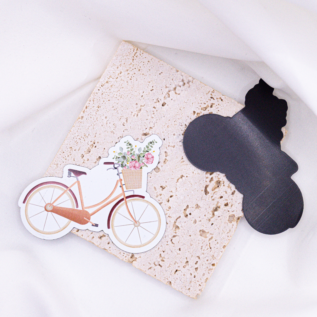 Magnet Fahrrad Blumen - Kühlschrankmagnet Fahrrad Geschenk
