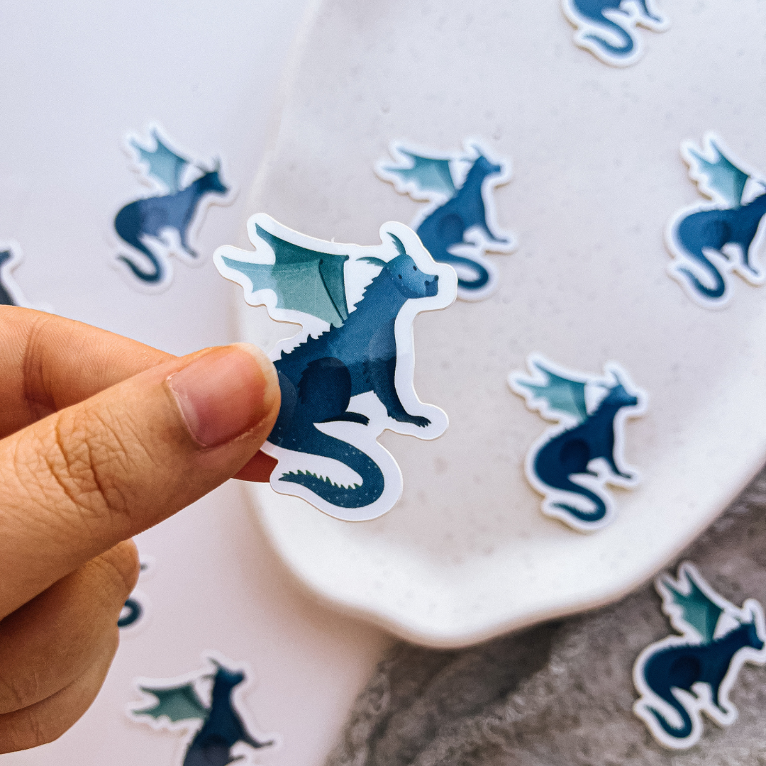 Sticker Drache Fantasie - Vinyl Aufkleber Kiss Cut
