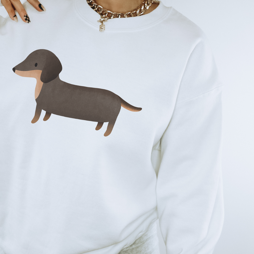 Pullover Dackel Hund Hunderasse - Cottagecore Hunde Geschenk Sweatshirt