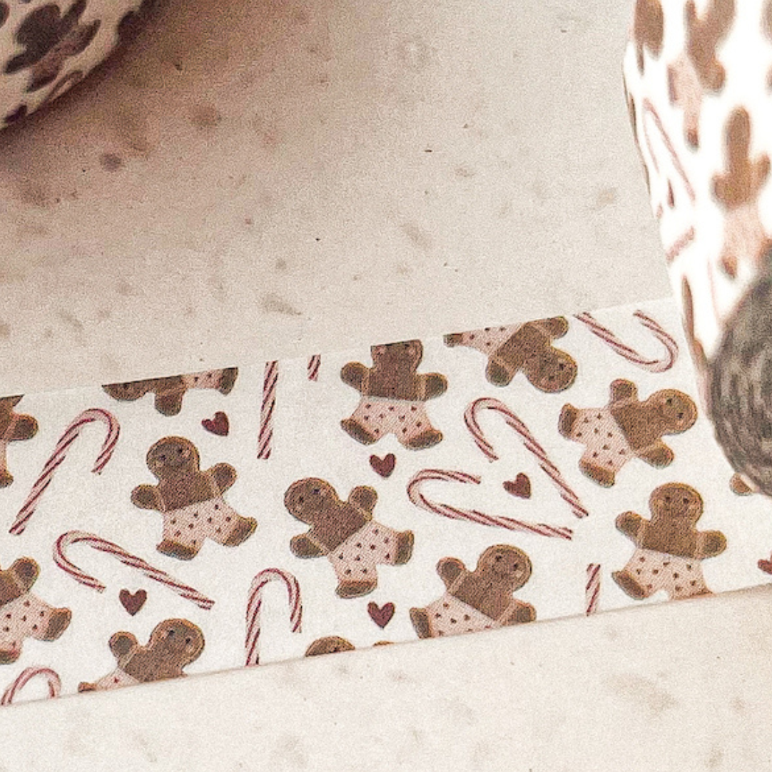 Washi Tape Lebkuchen Weihnachten - Klebeband Masking Tape Zuckerstange