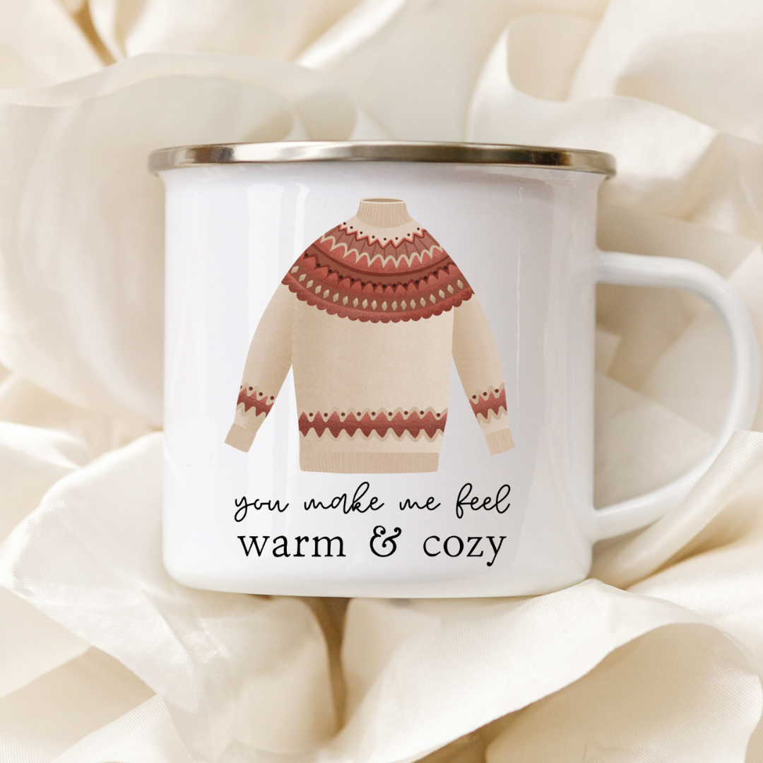 Tasse Warm & Cozy - Sweater Weather Campfire Coffee Mug