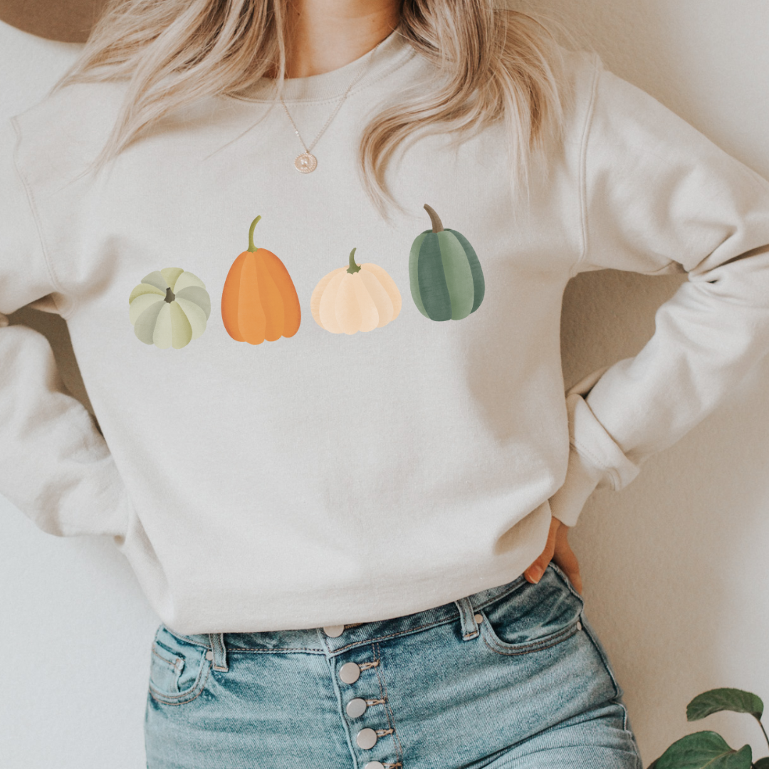 Pullover Herbst Kürbisse - Cozy Sweater Autumn - Herbstlicher Pulli