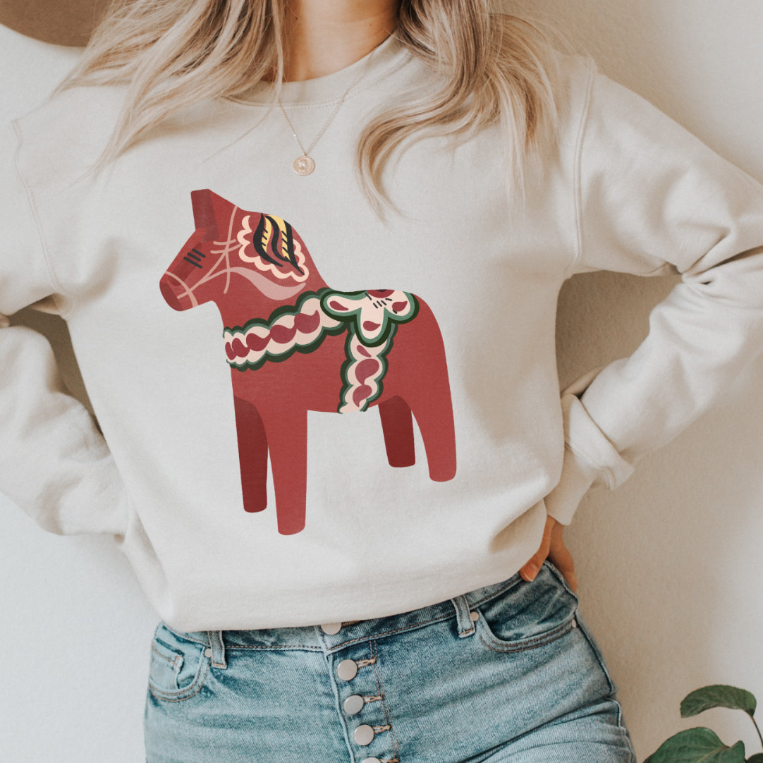 Pullover Dala Pferd Weihnachten - Christmas Schweden Cozy Pullover