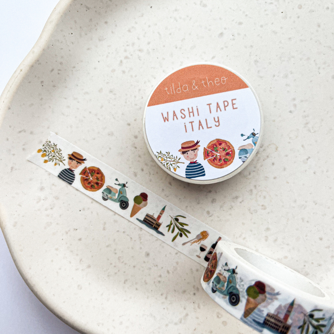 Washi Tape Forest - masking tape mushrooms