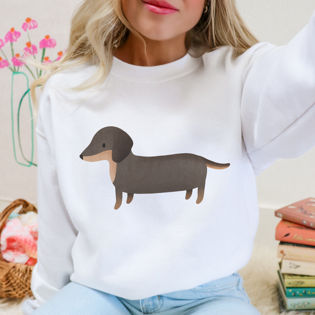 Pullover Dackel Hund Hunderasse - Cottagecore Hunde Geschenk Sweatshirt