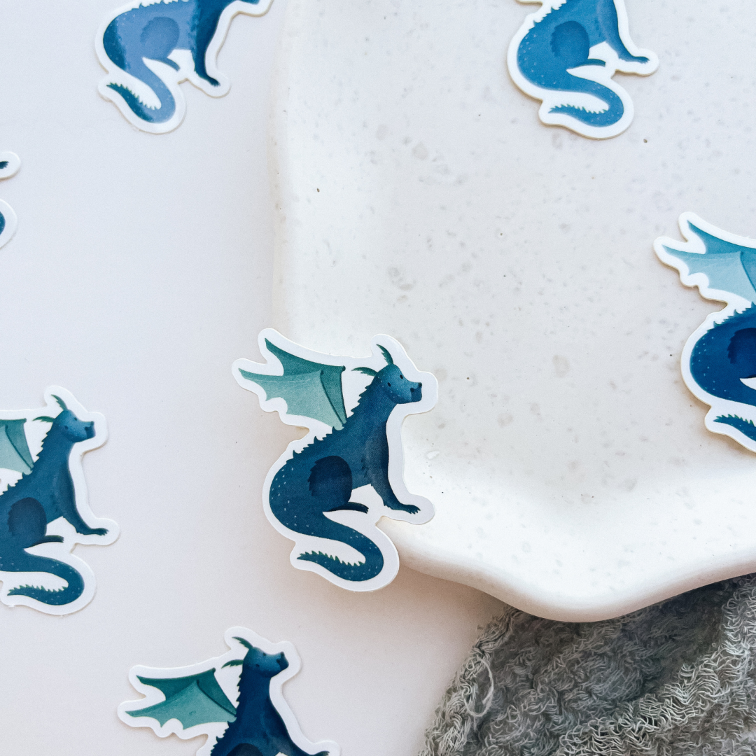 Sticker Drache Fantasie - Vinyl Aufkleber Kiss Cut