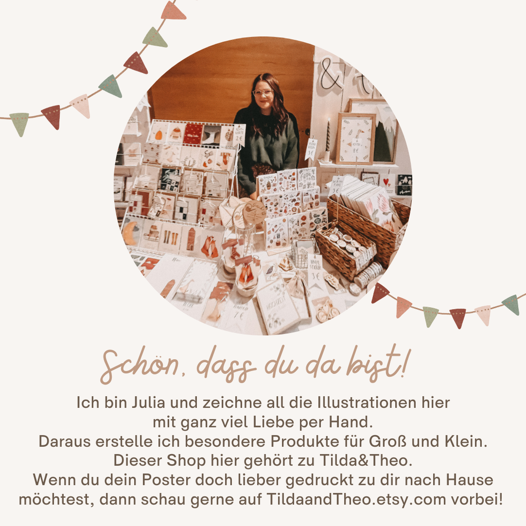 Poster Wald ABC - Alphabet Kinderbild