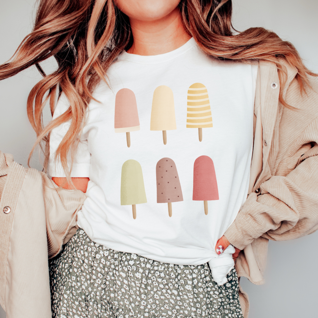 T-Shirt Eis am Stiel - BIOBAUMWOLLE Cottagecore Ice Cream Shirt