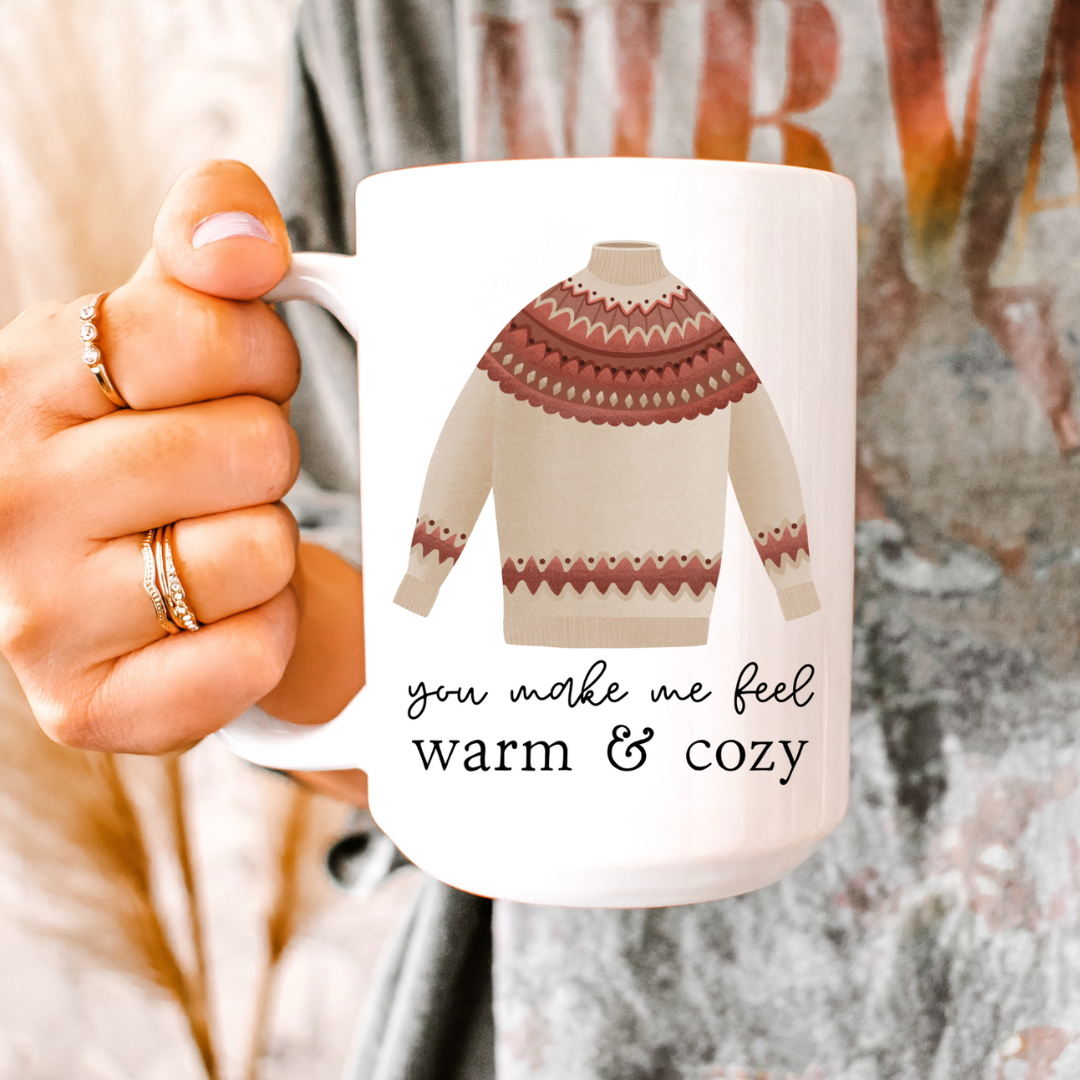 Tasse Warm & Cozy - Sweater Weather Campfire Coffee Mug