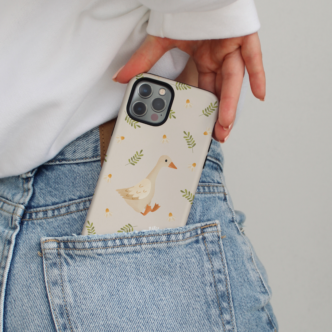 Handyhülle Gans für iPhone Gänse - Hard Case Hülle Ente