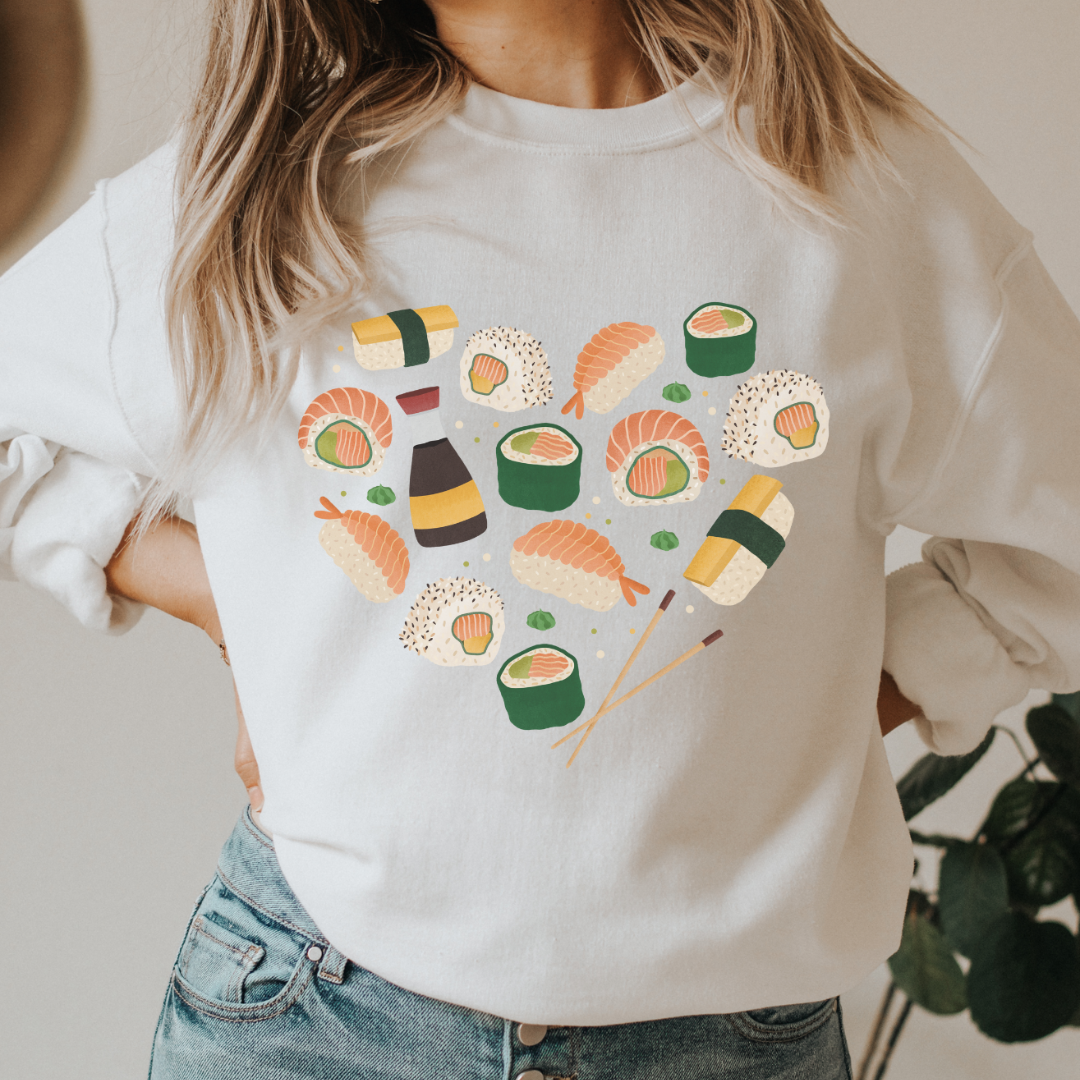 Pullover Sushi Herz - Nigiri Cozy Sweater Japan