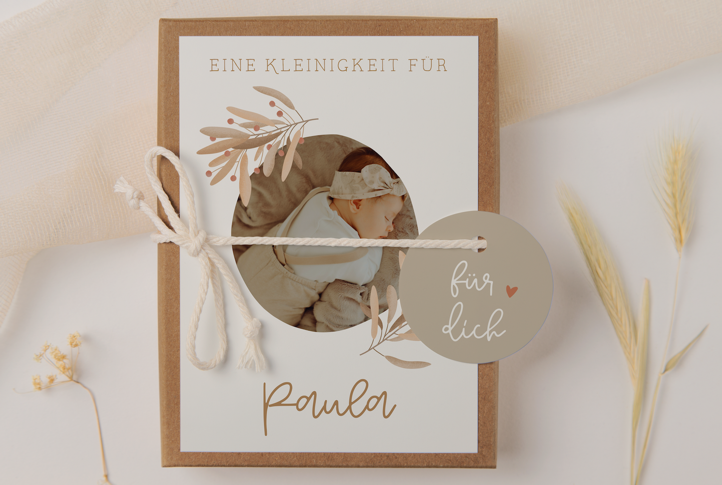 Patentante fragen Geschenkschachtel - Foto Patenbrief