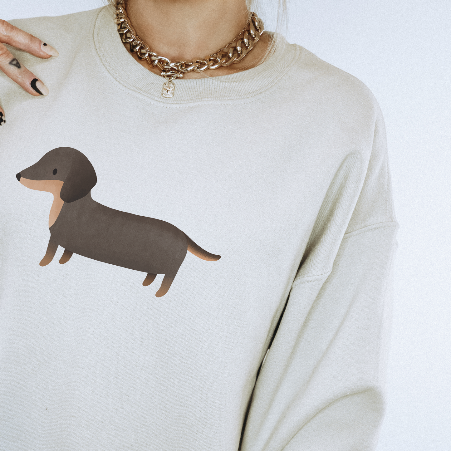 Pullover Dackel Hund Hunderasse - Cottagecore Hunde Geschenk Sweatshirt