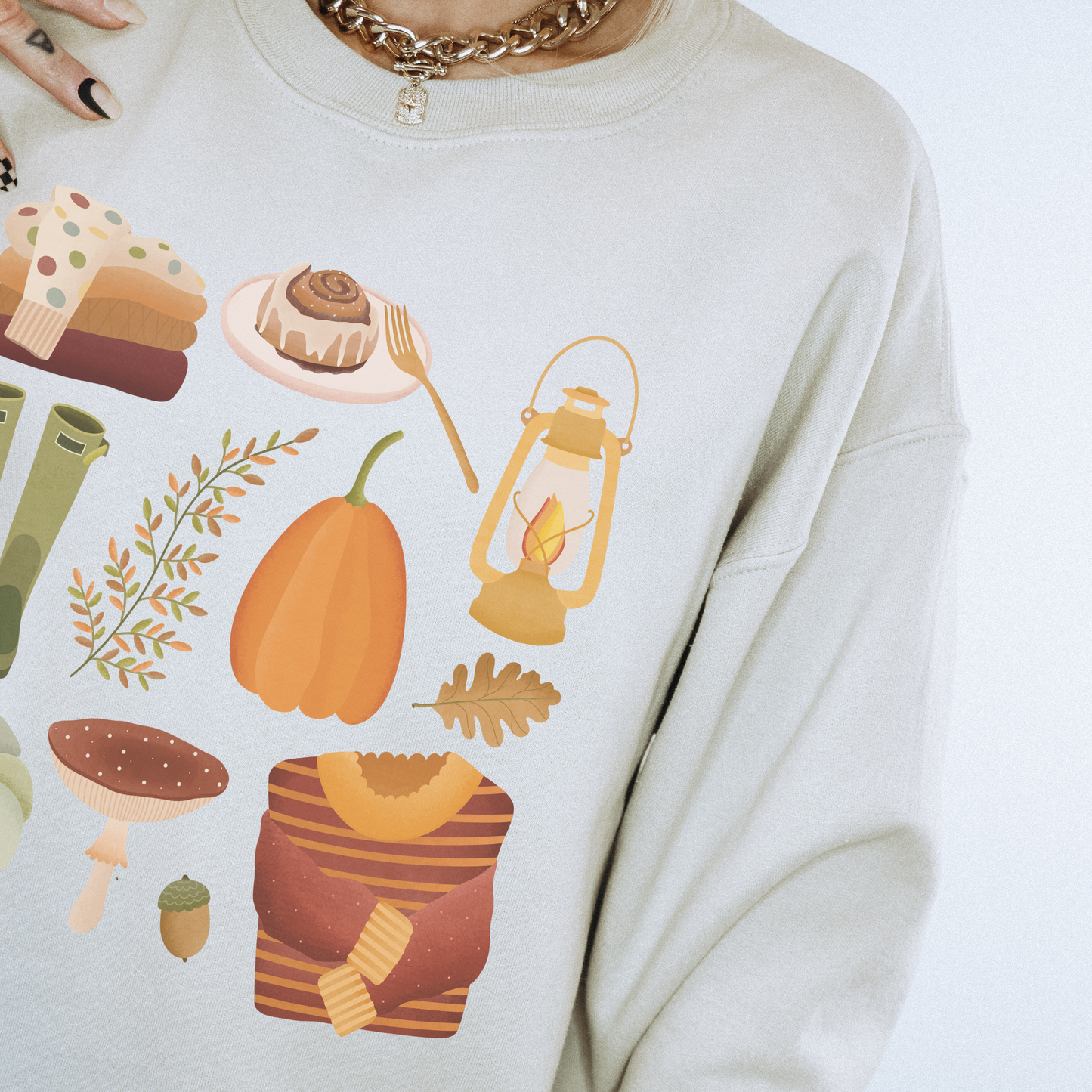 Pullover Herbst Essentials - Cozy Sweater Autumn Kürbisse