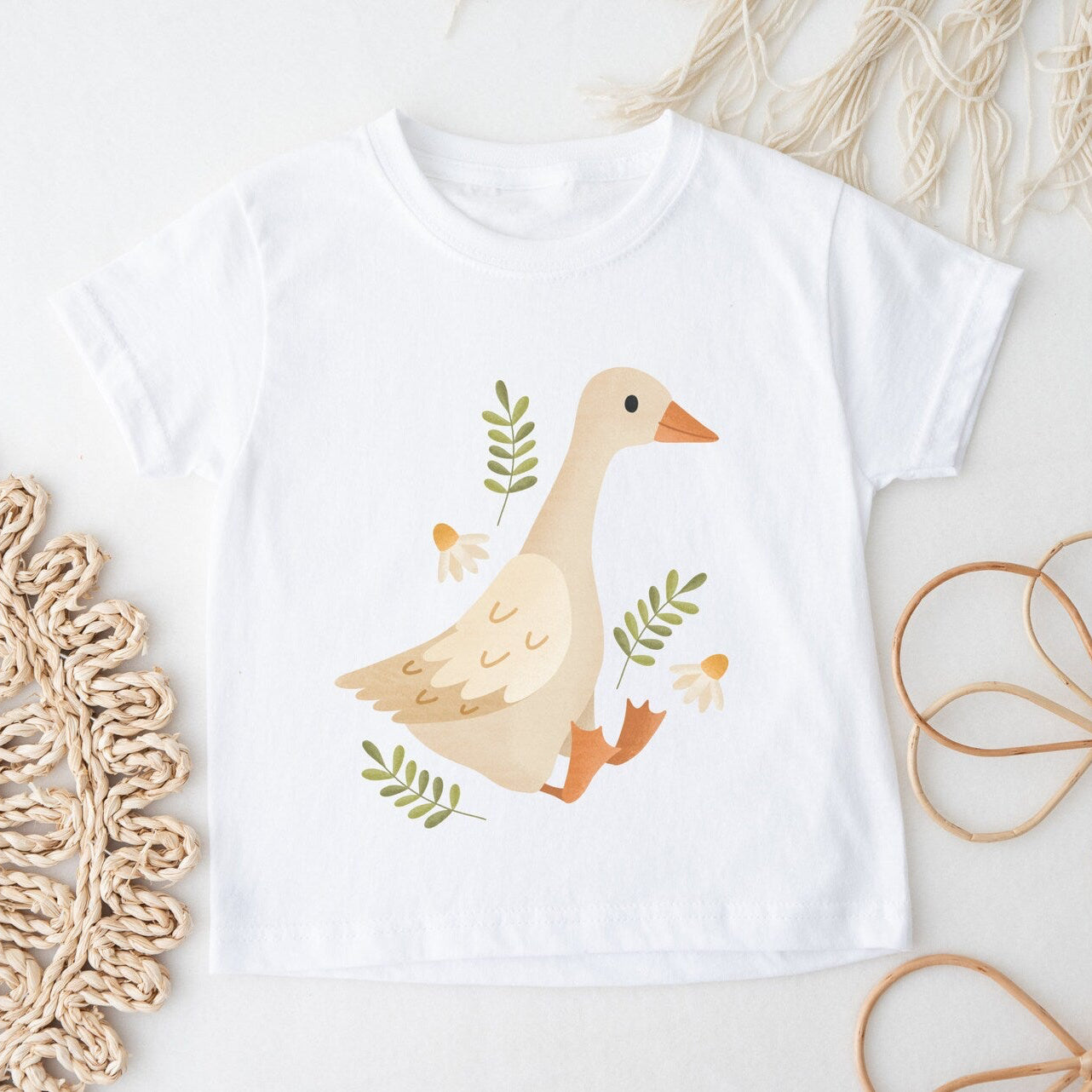 Kinder T-Shirt Gans BIOBAUMWOLLE - Niedliches Gänse Shirt für Kinder - Kindershirt