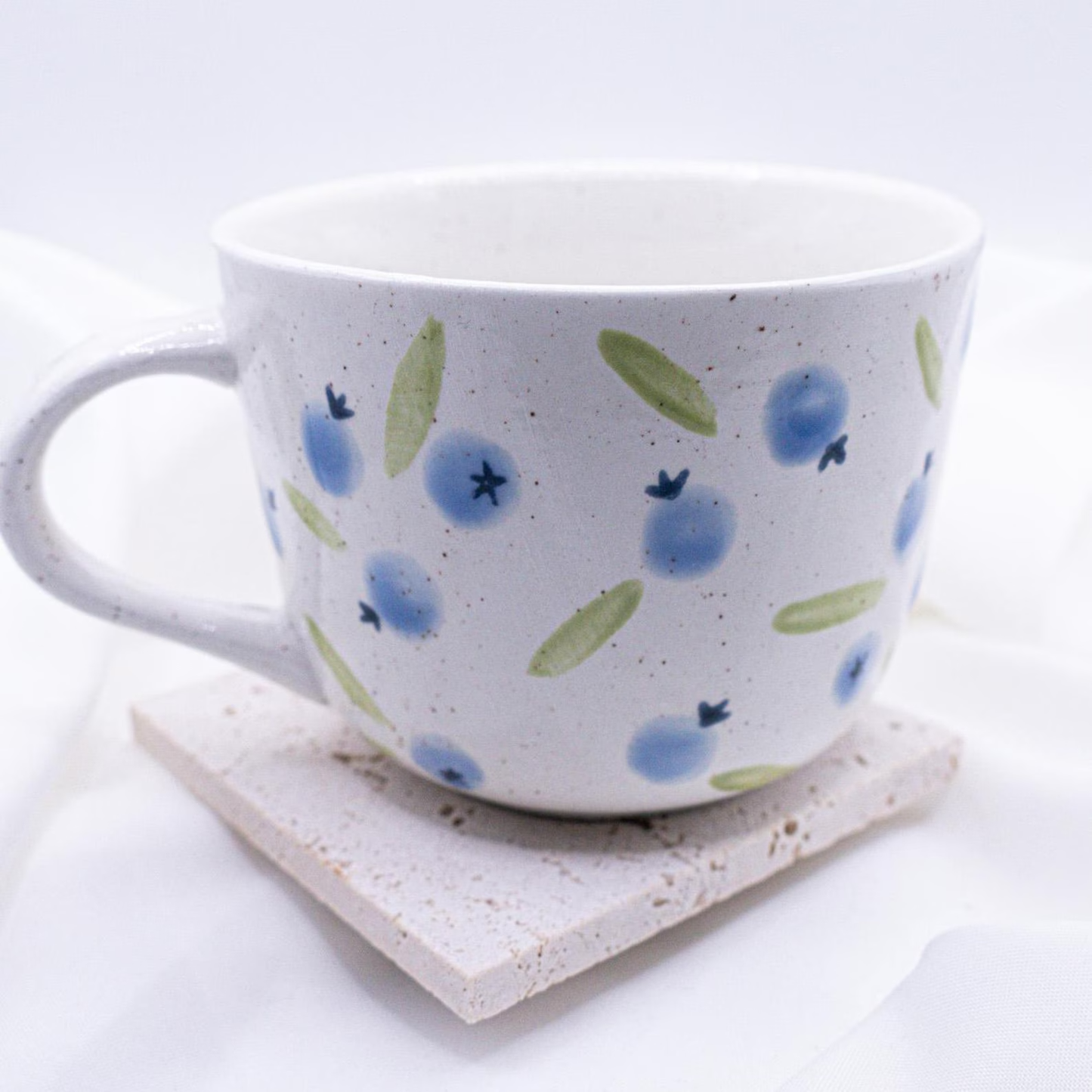 Tasse Blaubeere handbemalt Schweden - handgemachte Tasse Beeren Geschenk