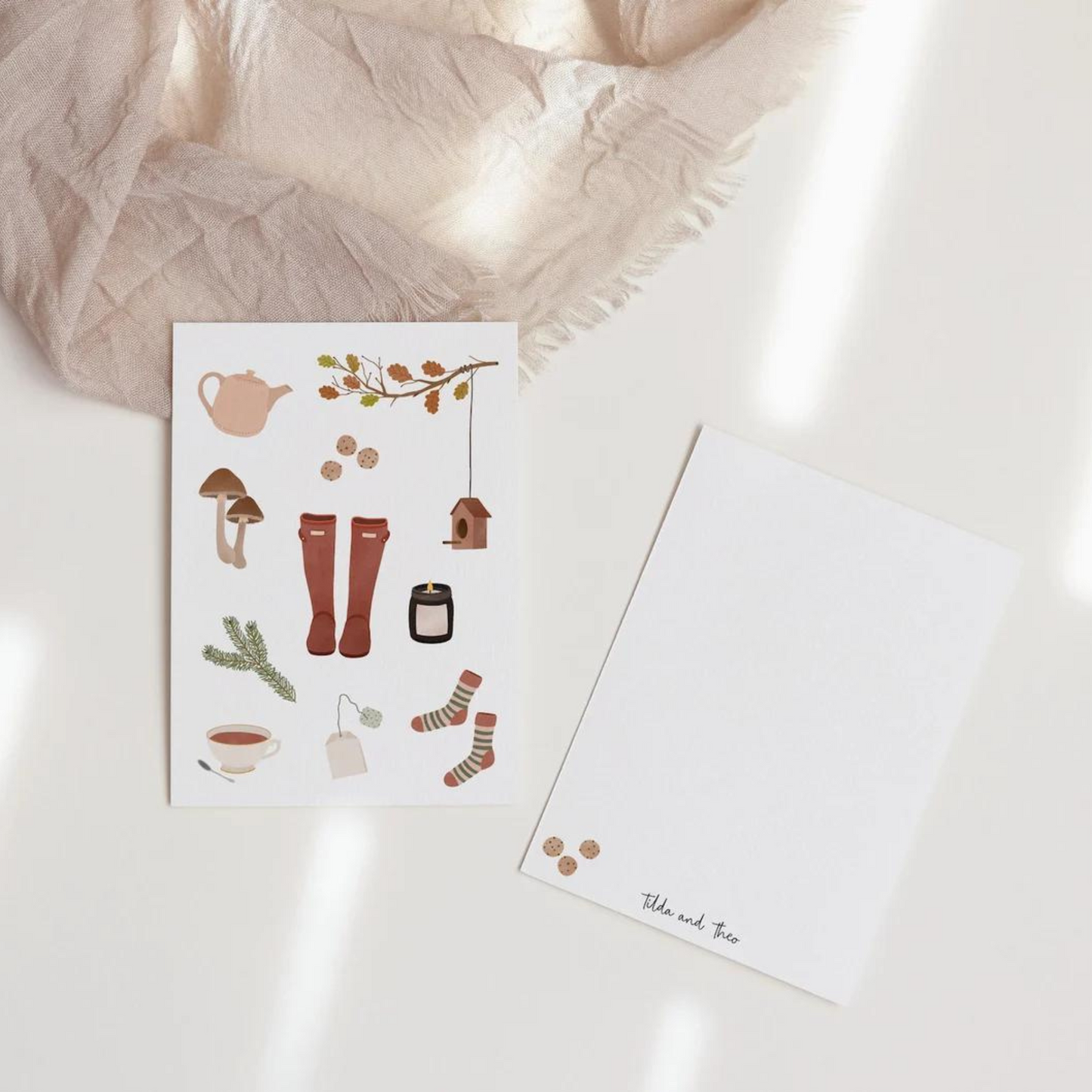 Postkarte Herbst - Autumn Essentials