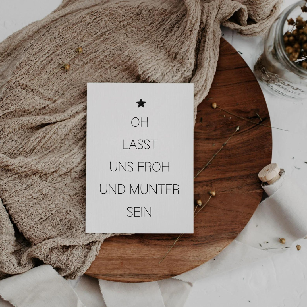 Weihnachtskarte Tannenbaum Abstrakt