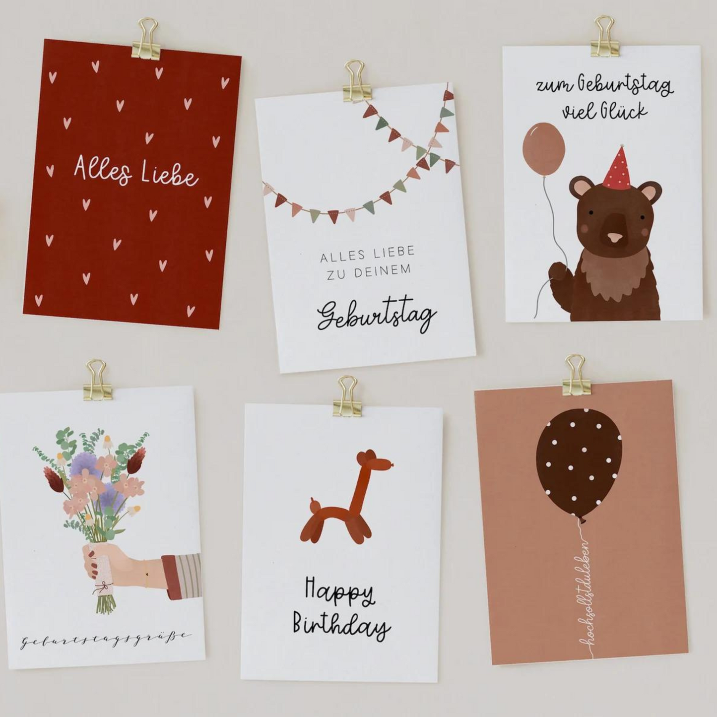 Postkarten-Set Geburtstag I