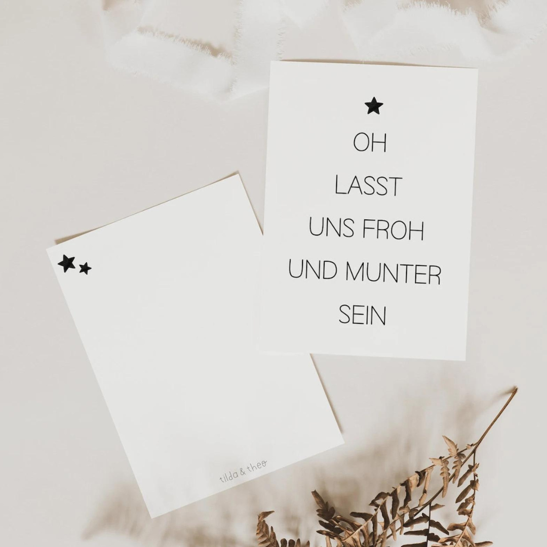 Weihnachtskarte Tannenbaum Abstrakt