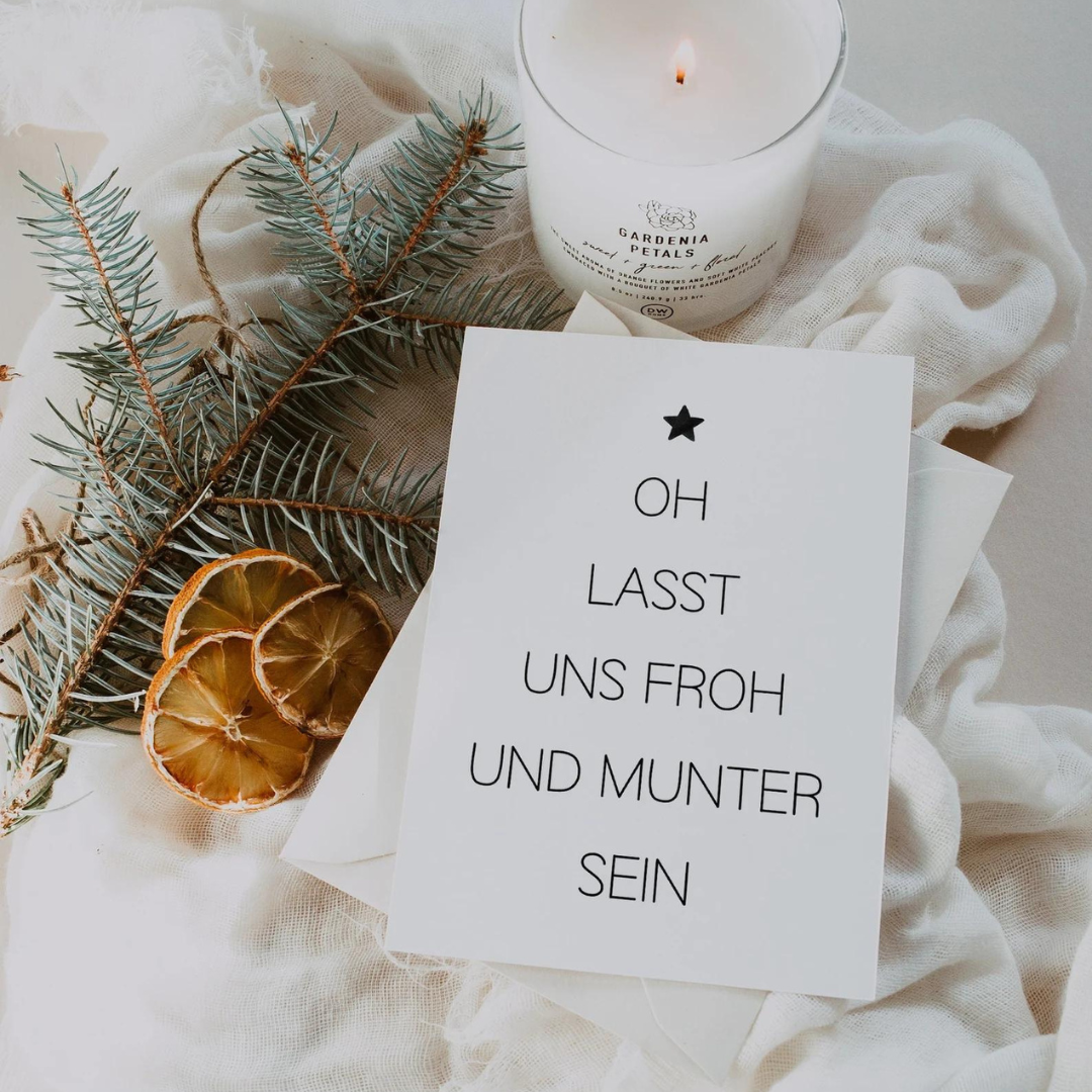 Weihnachtskarte Tannenbaum Abstrakt