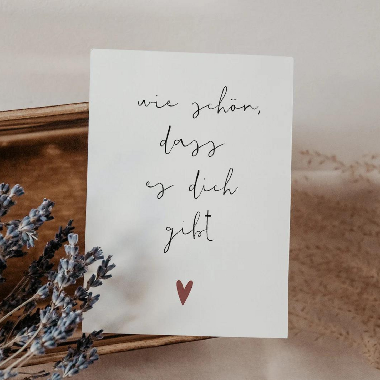 Postkarte "Schön, dass es dich gibt"