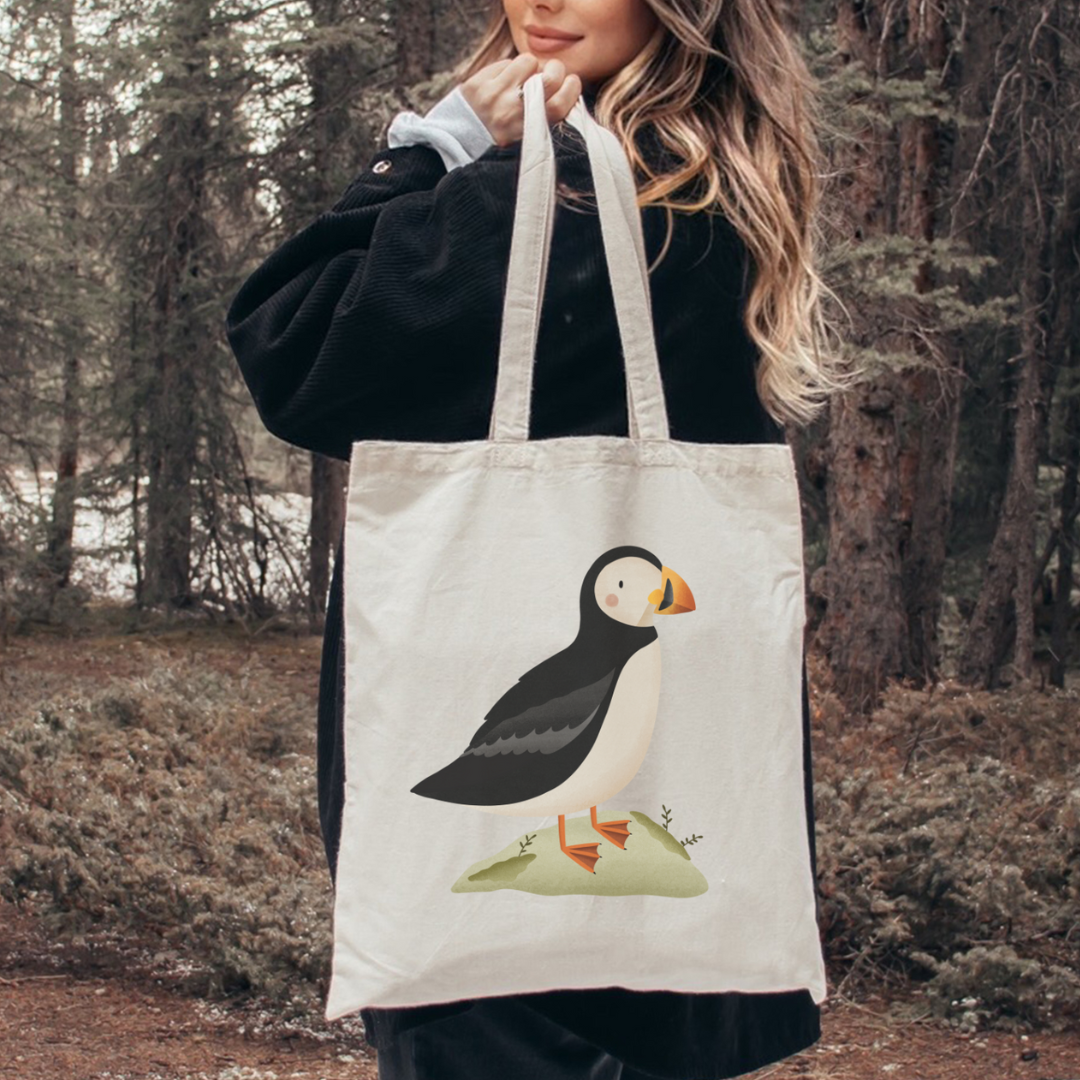 Stofftasche Puffin - Einkaufstasche Island