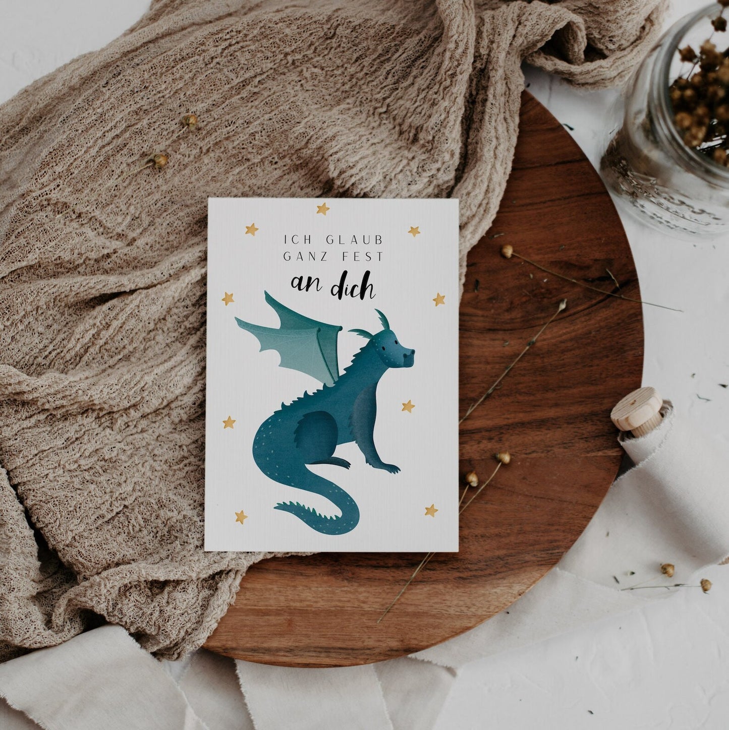 Postkarte - Drache Mutmachkarte