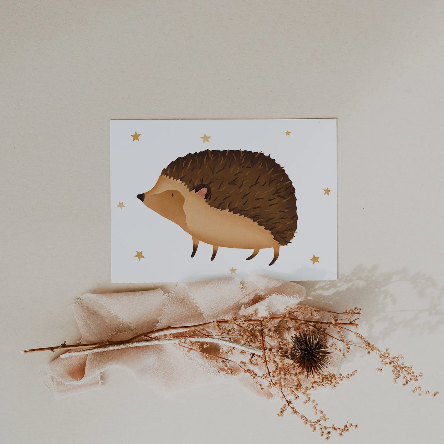 Postkarte Igel - Kinderkarte