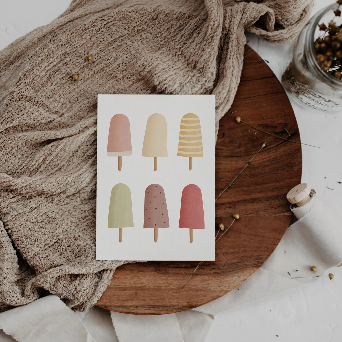 Postkarte Eis - Sommer