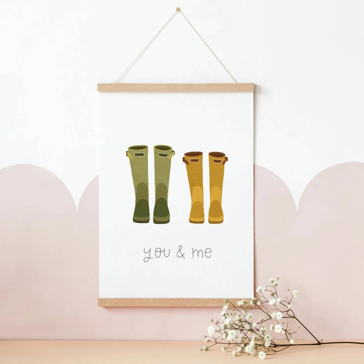Poster - rubber boots couple