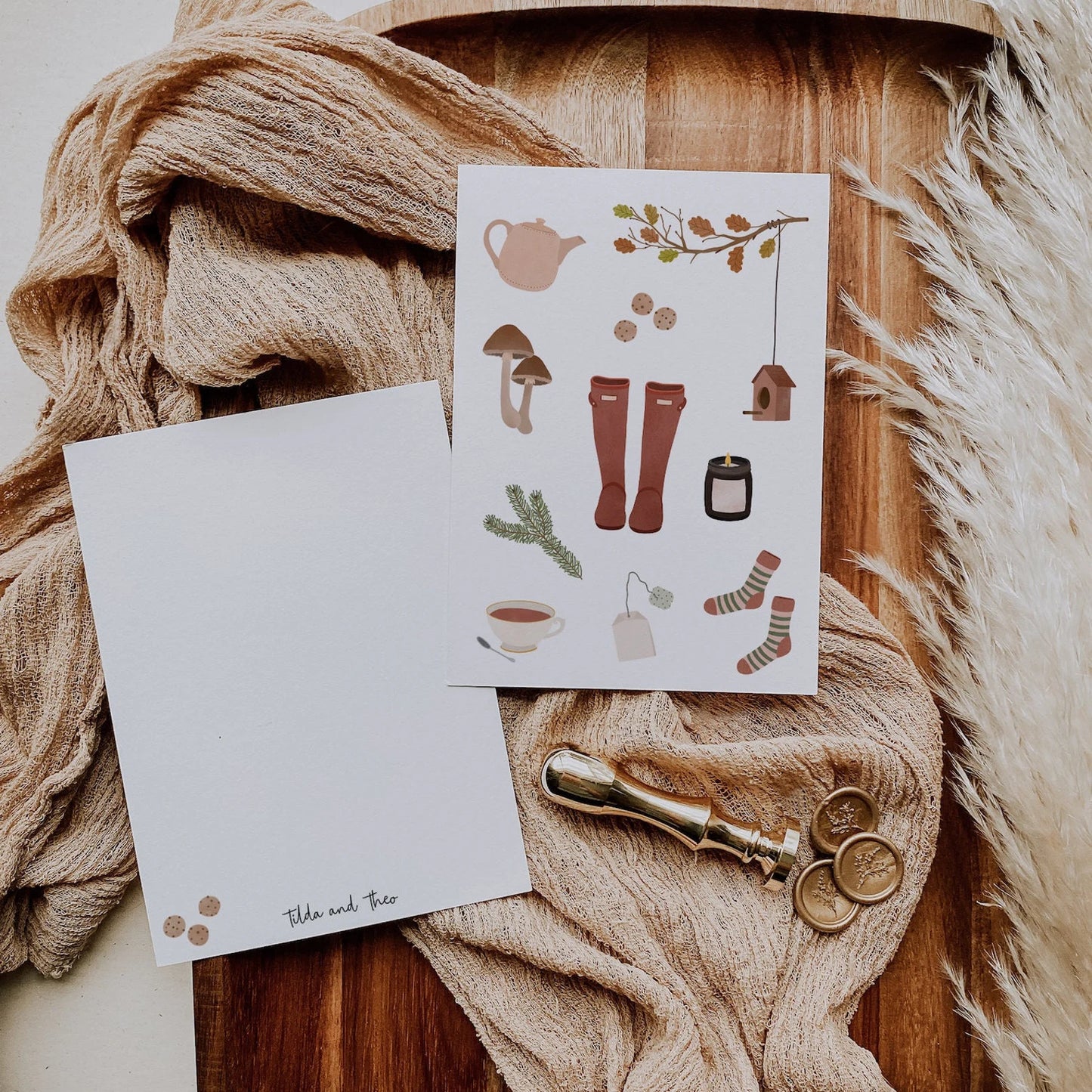 Postkarte Herbst - Autumn Essentials
