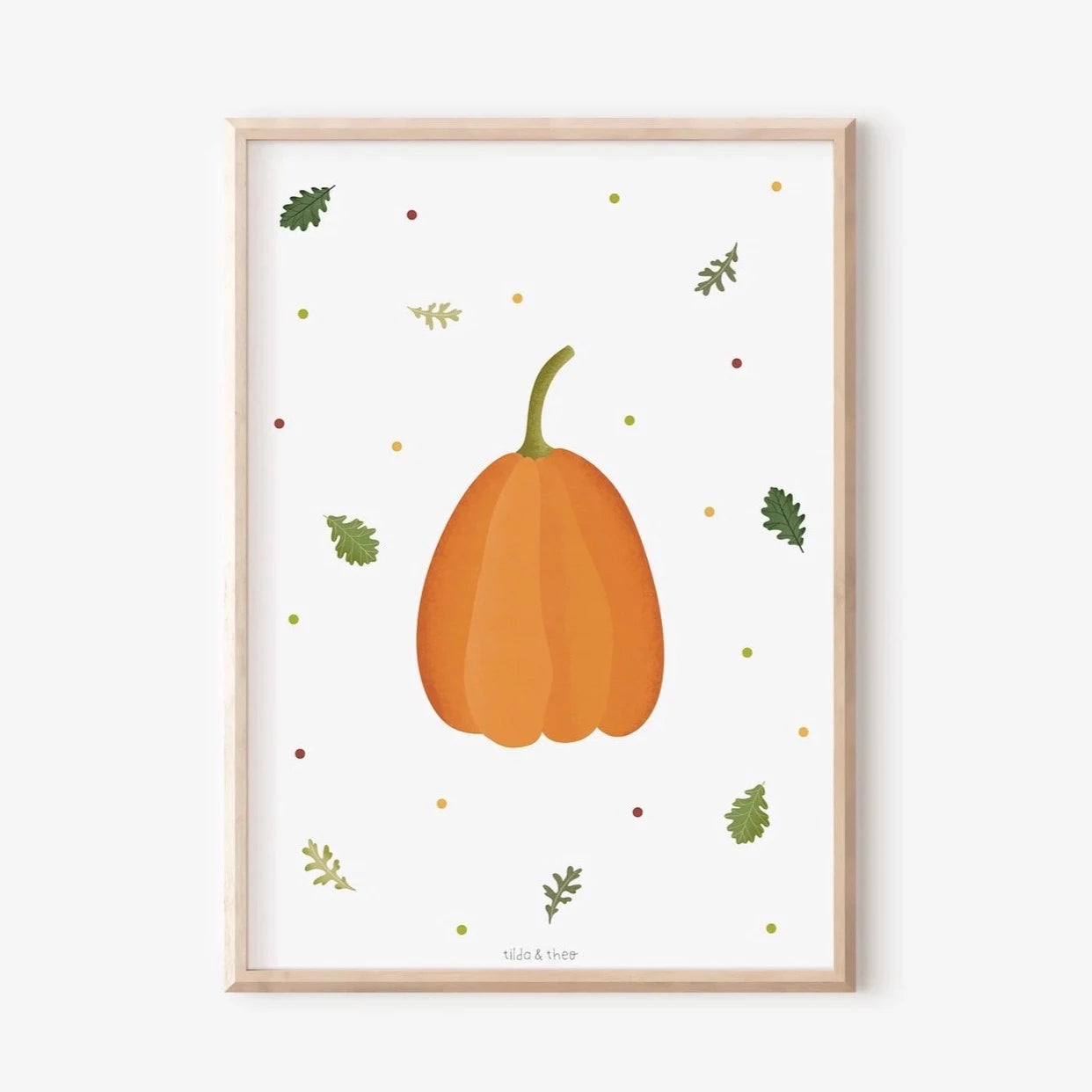 Poster Kürbis - Herbstbild Kunstdruck herbstlich