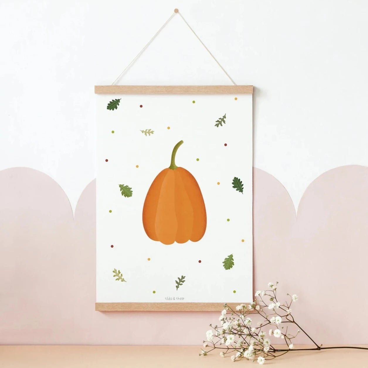 Poster Kürbis - Herbstbild Kunstdruck herbstlich