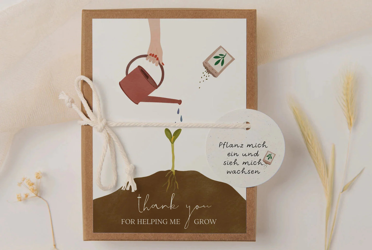 Geschenkschachtel Erzieherin Abschied - Saatpapier