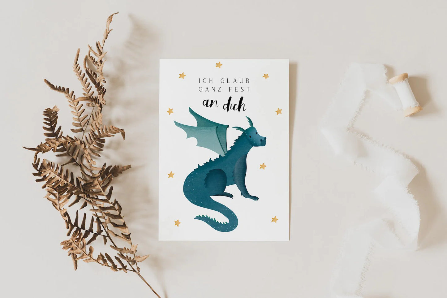 Postkarte - Drache Mutmachkarte