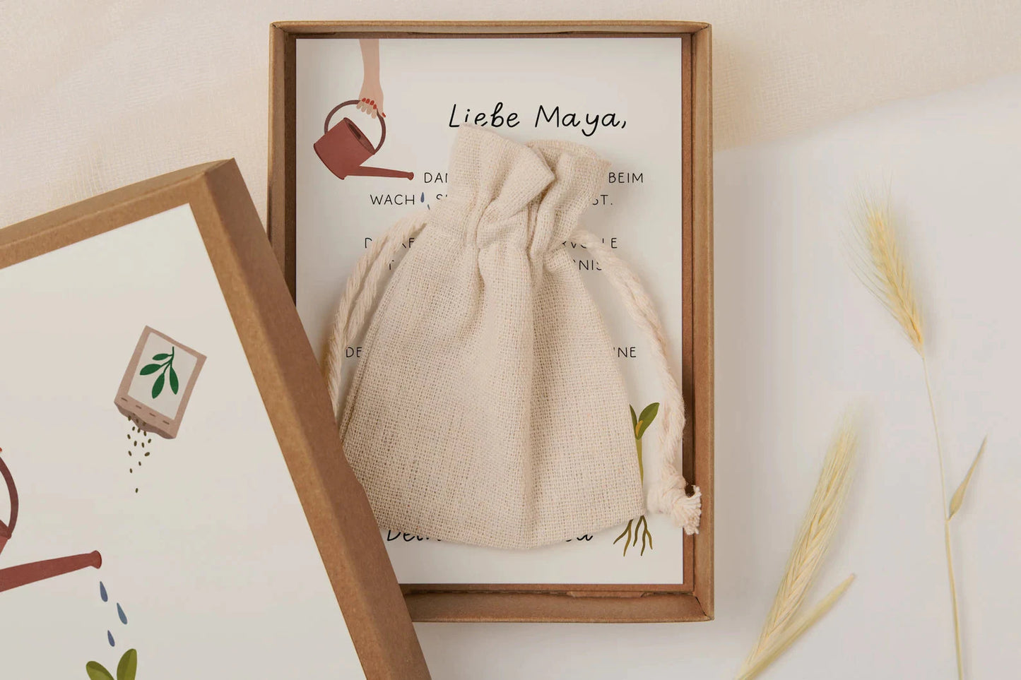 Geschenkschachtel Erzieherin Abschied - Saatpapier