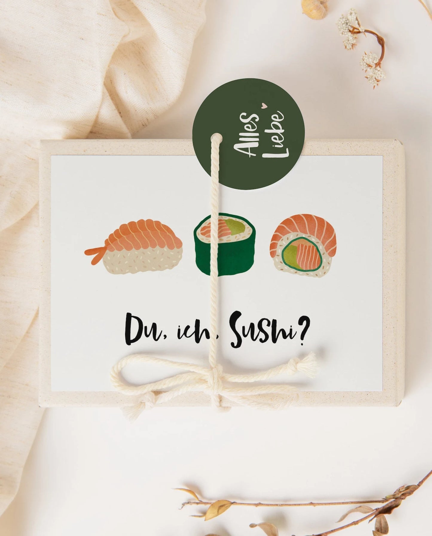 Geschenkschachtel Sushi Geburtstagsgeschenk