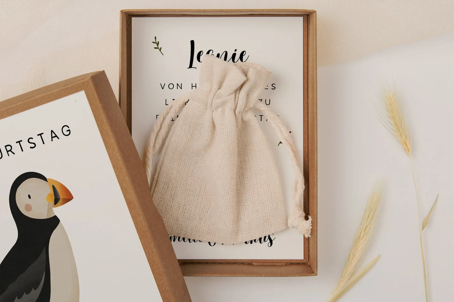 Geschenkschachtel Geburtstag Puffin Island - Geldgeschenk Papageientaucher