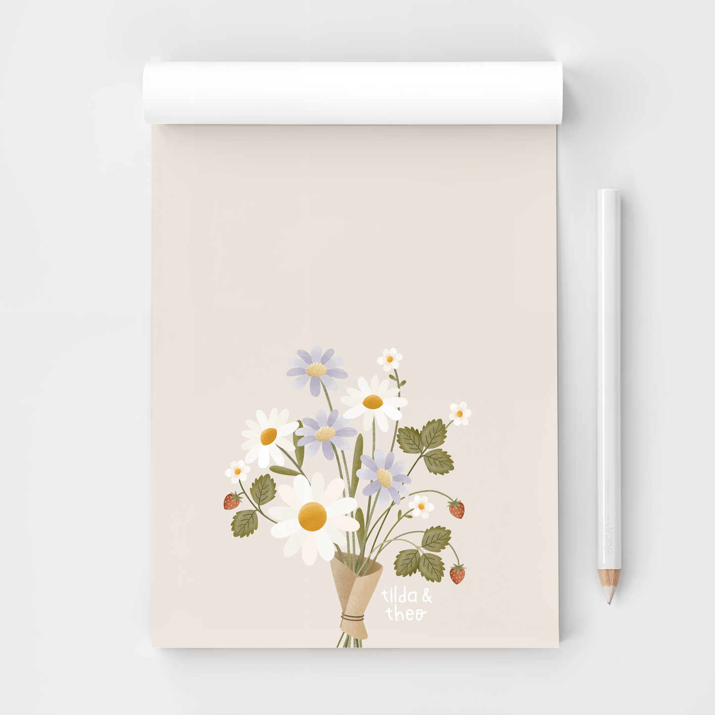 Notebook bouquet of flowers A6 - 50 sheets