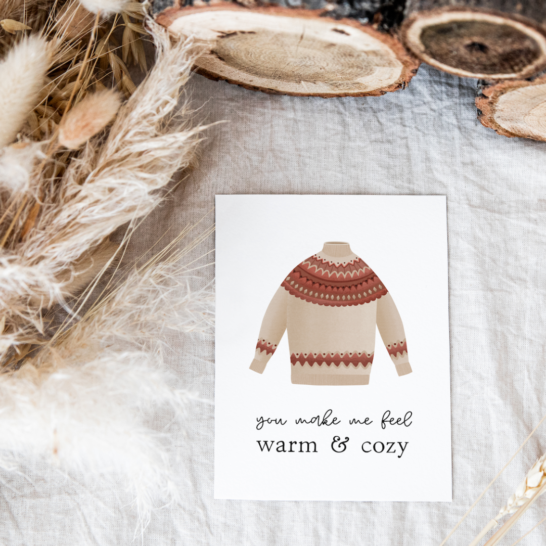 Postcard Norwegian sweater - warm &amp; cozy