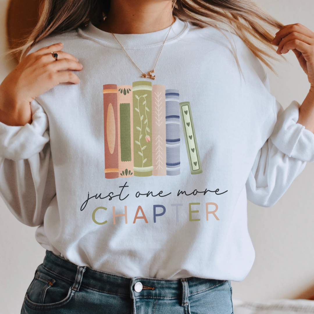 Pullover Buch Lesen - "Just one more chapter" Booklover Sweater