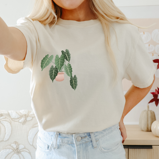 T-Shirt Pflanze Begonie BIOBAUMWOLLE - Zimmerpflanze Shirt Plantlover